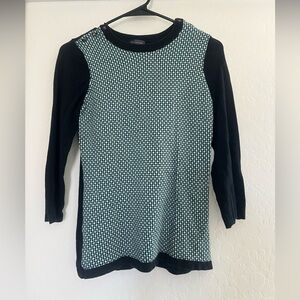 The Limited Women’s Sweater Geometric Colorful Design 3/4 Sleeve Business Casual